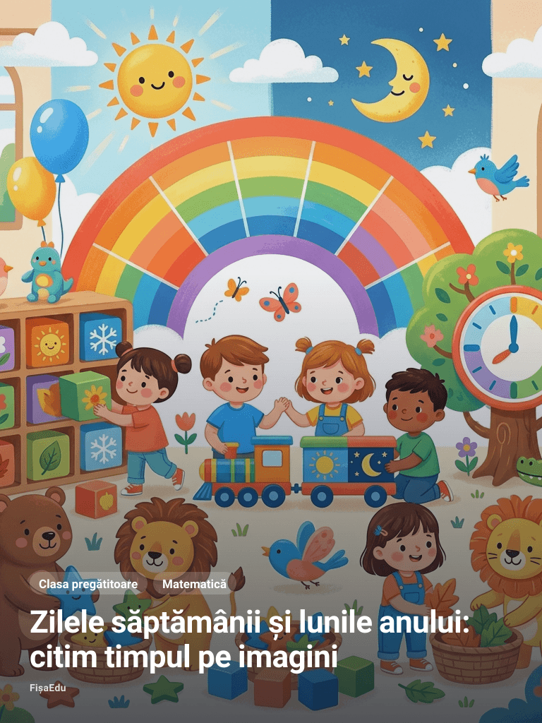 Zilele săptămânii și lunile anului: citim timpul pe imagini