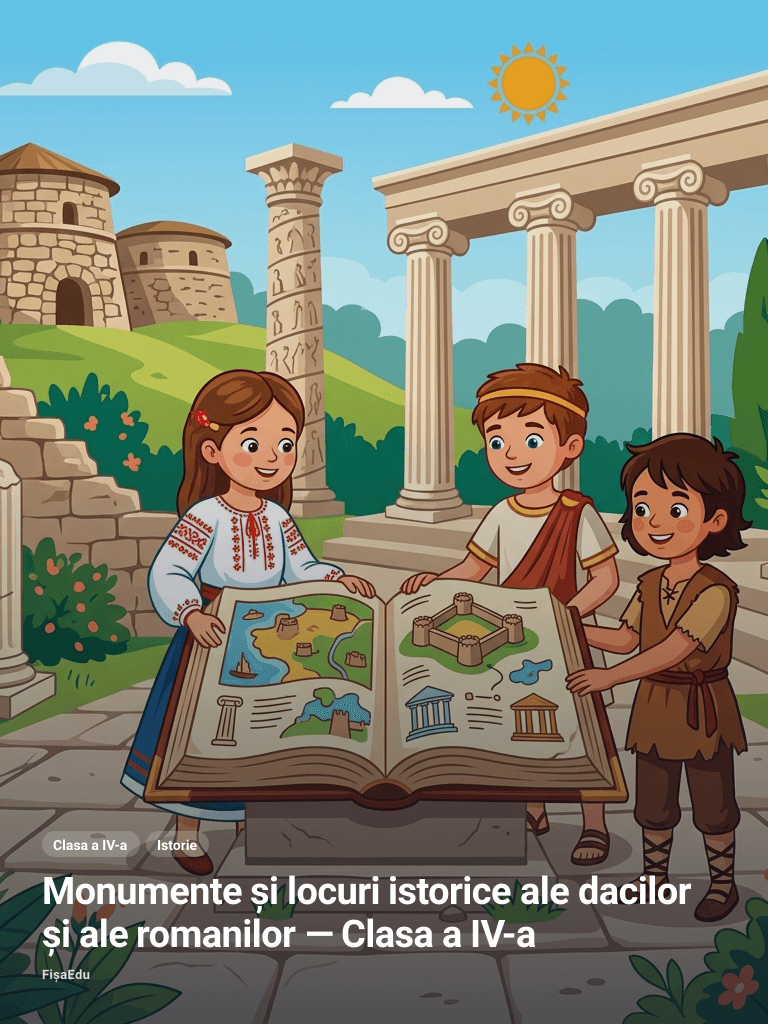 Monumente și locuri istorice ale dacilor și ale romanilor — Clasa a IV-a