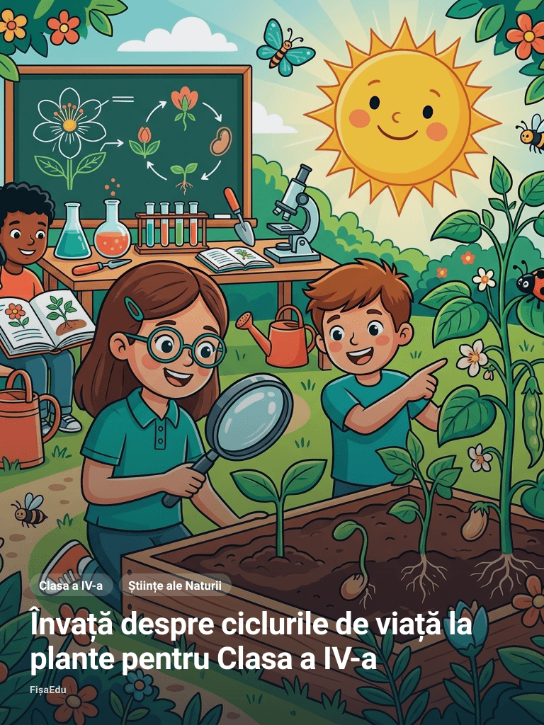 Învață despre ciclurile de viață la plante pentru Clasa a IV-a
