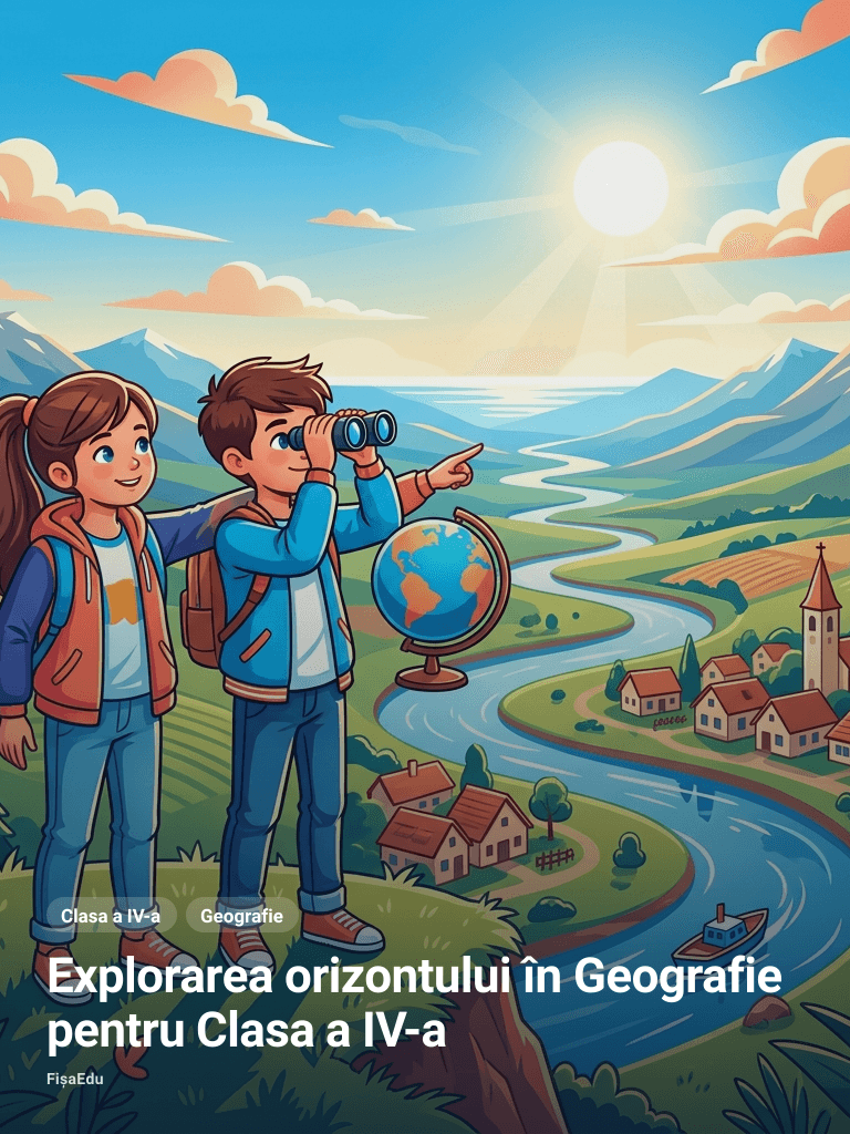 Explorarea orizontului în Geografie pentru Clasa a IV-a