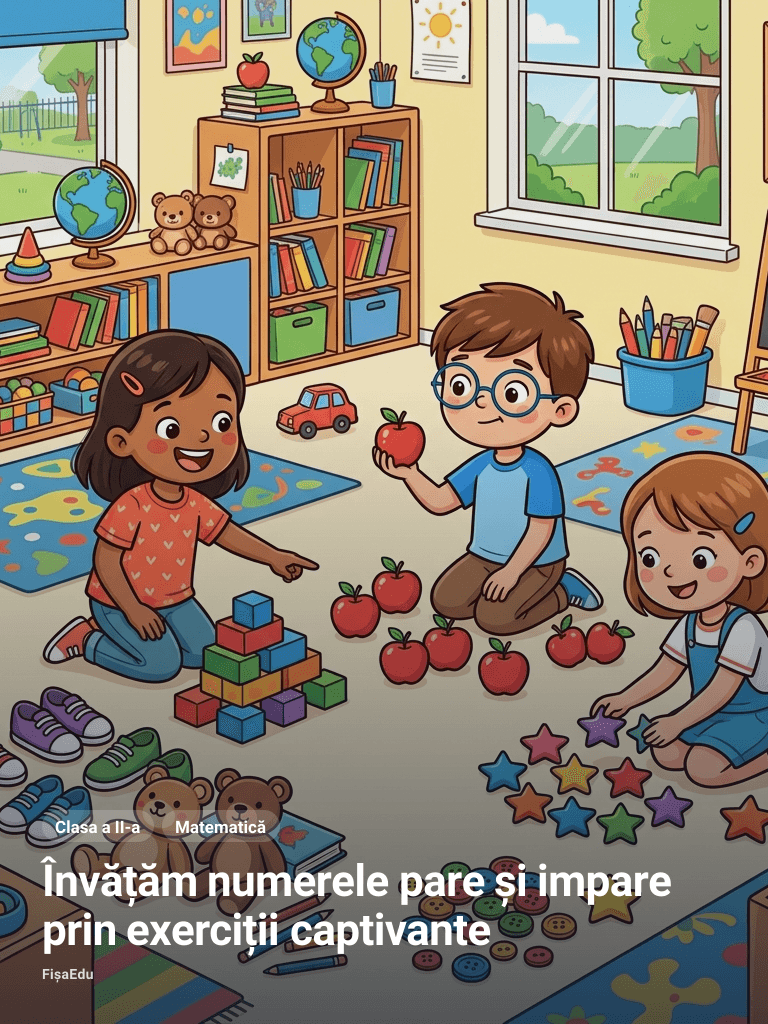 Învățăm numerele pare și impare prin exerciții captivante
