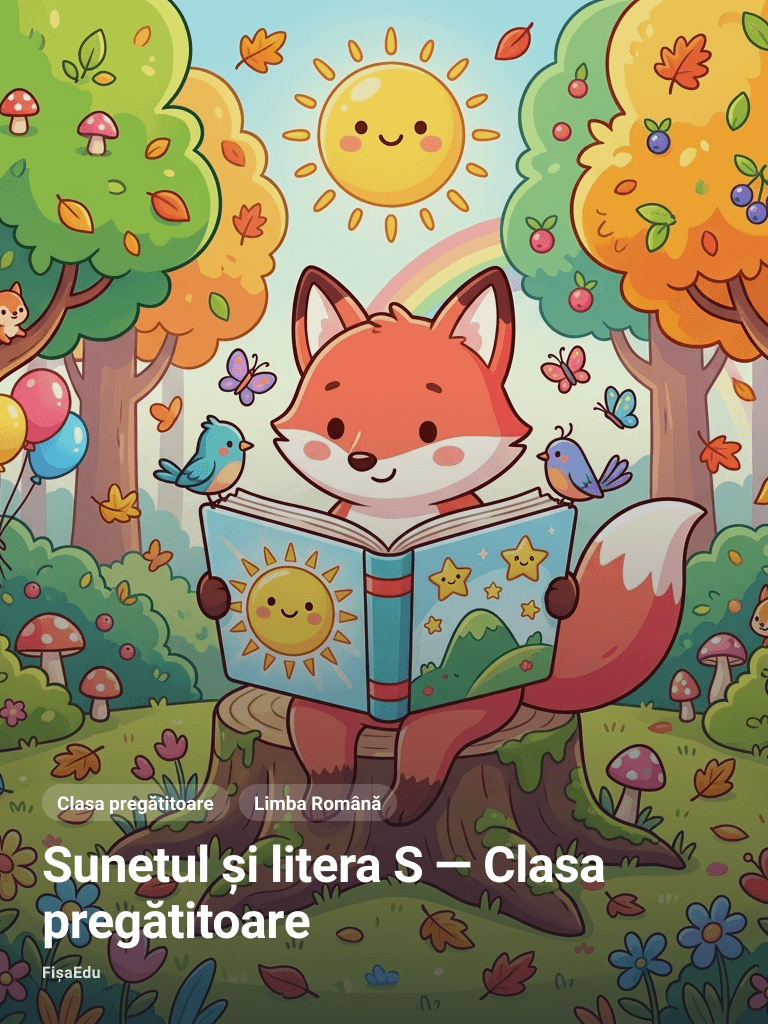 Sunetul și litera S — Clasa pregătitoare