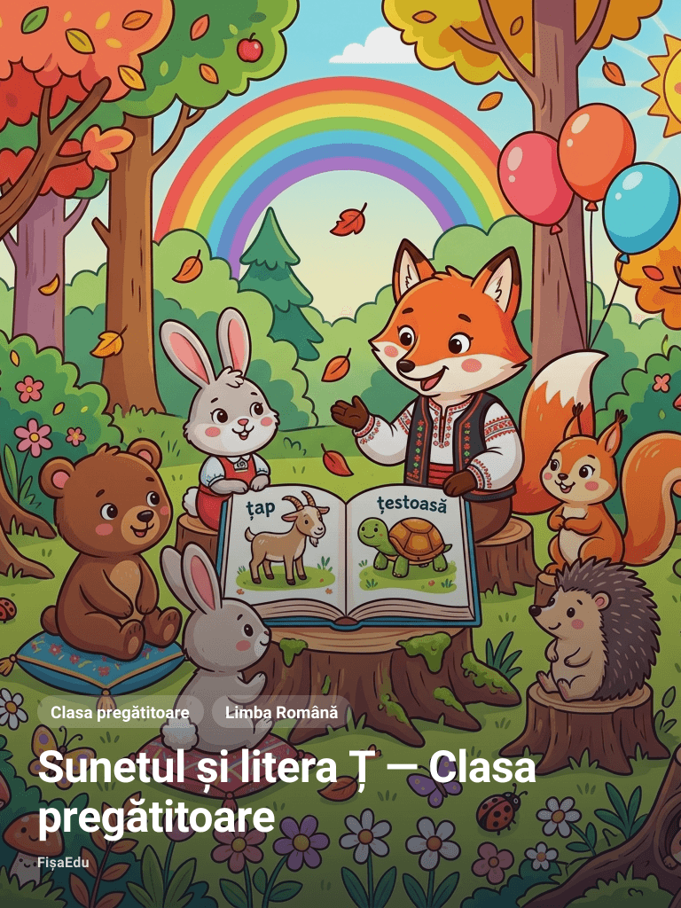 Sunetul și litera Ț — Clasa pregătitoare