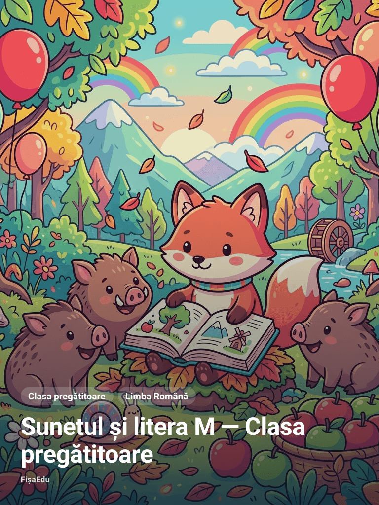Sunetul și litera M — Clasa pregătitoare