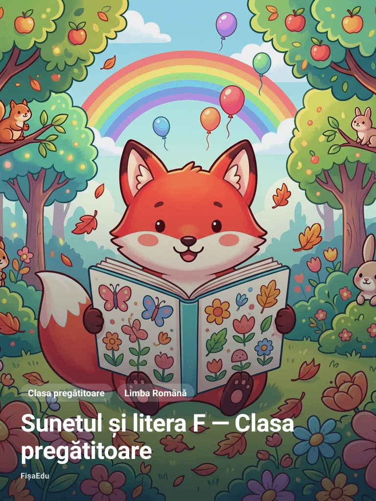Sunetul și litera F — Clasa pregătitoare
