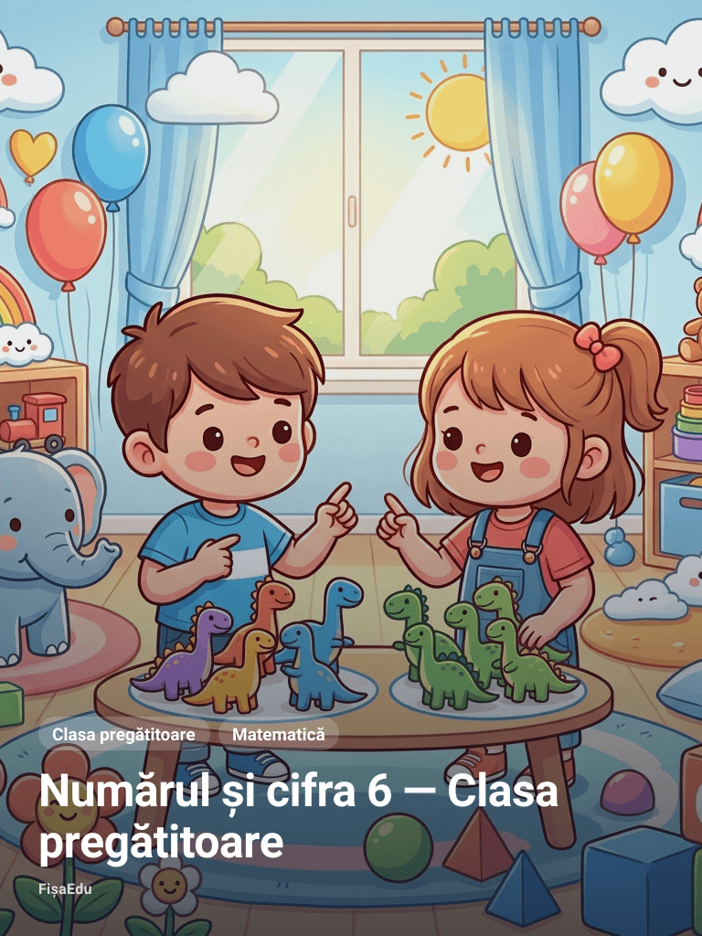 Numărul și cifra 6 — Clasa pregătitoare