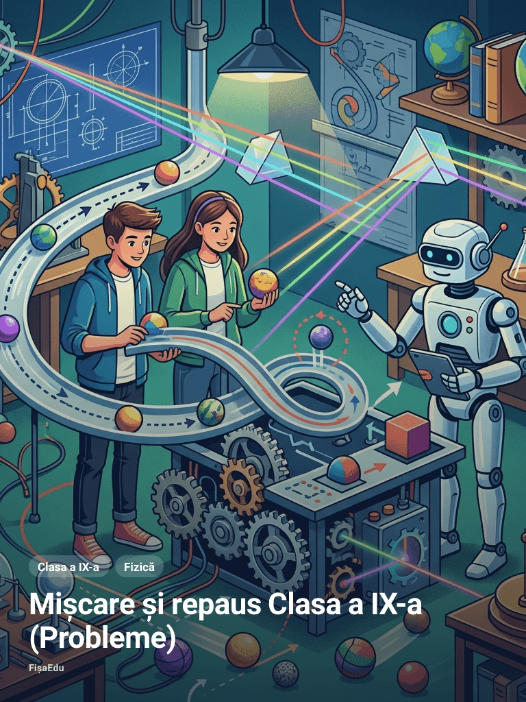 Fișă — Mișcare și repaus Clasa a IX-a (Probleme)