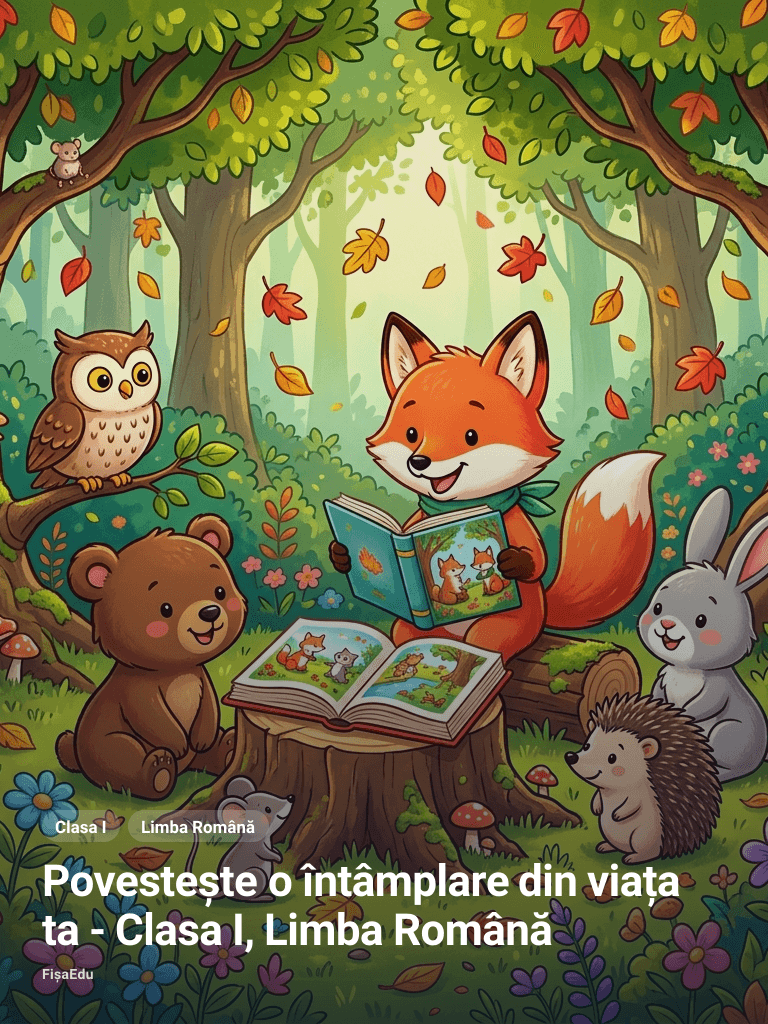 Povestește o întâmplare din viața ta - Clasa I, Limba Română