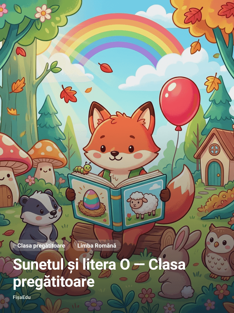 Sunetul și litera O — Clasa pregătitoare