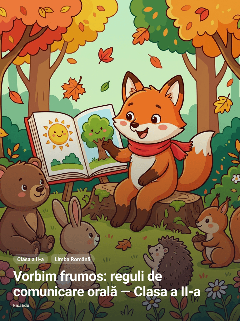 Vorbim frumos: reguli de comunicare orală — Clasa a II-a