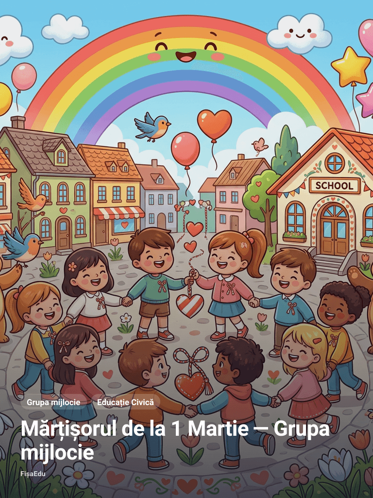 Mărțișorul de la 1 Martie — Grupa mijlocie