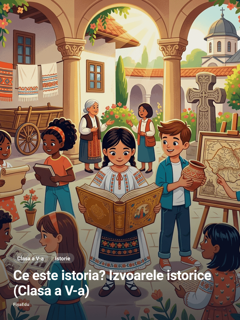Fișă — Ce este istoria? Izvoarele istorice (Clasa a V-a)