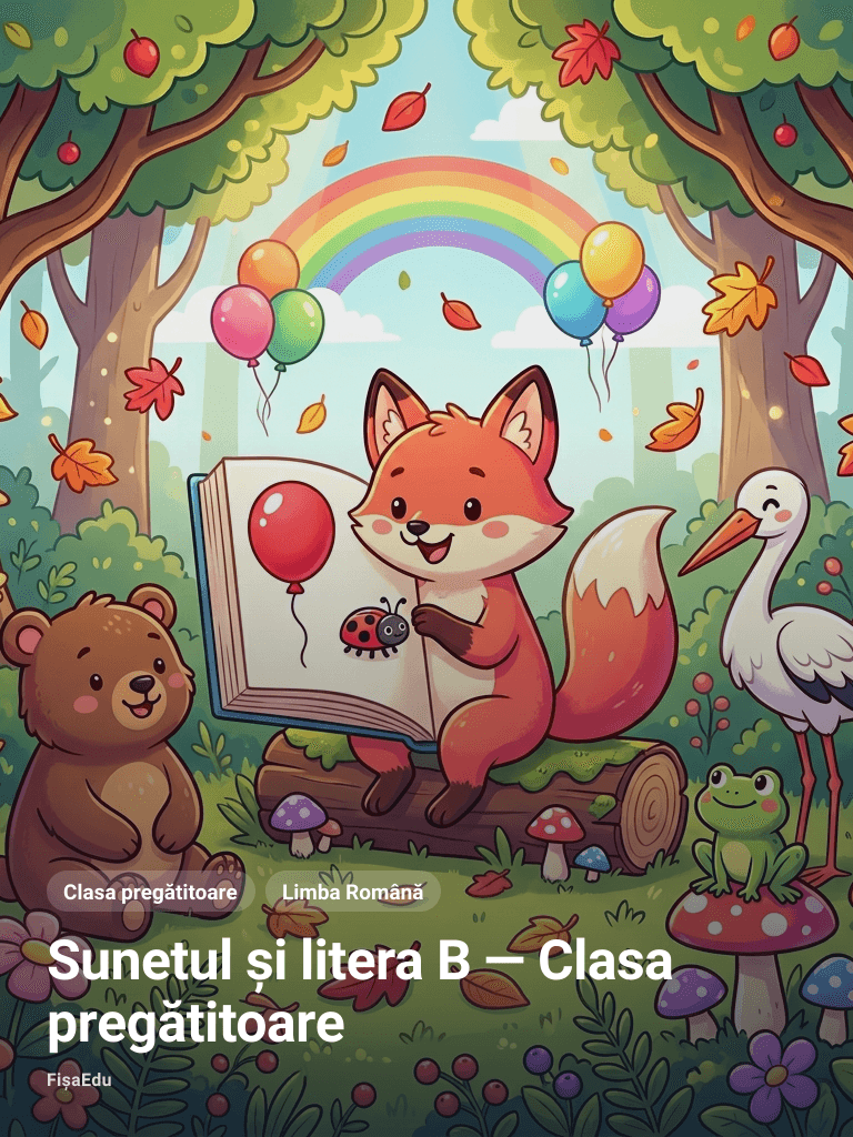 Sunetul și litera B — Clasa pregătitoare