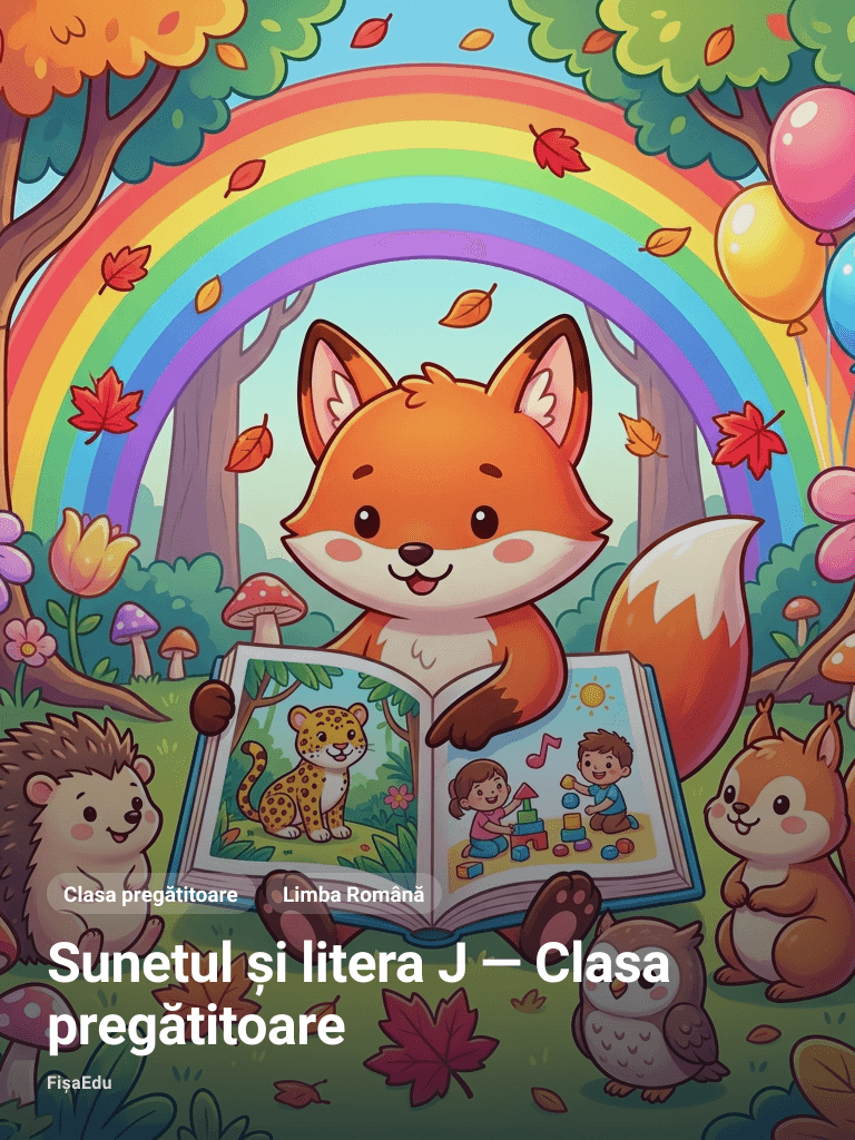 Sunetul și litera J — Clasa pregătitoare