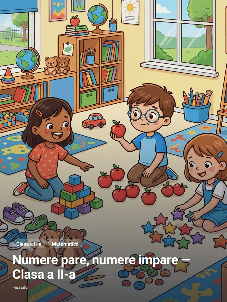 Numere pare, numere impare — Clasa a II-a