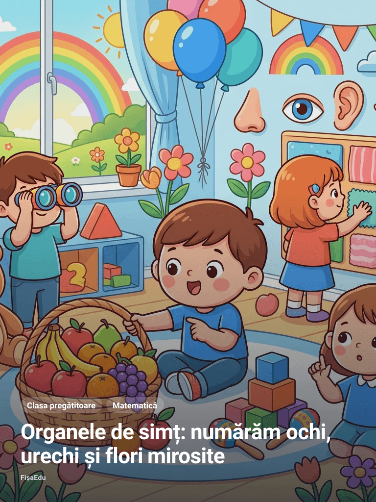 Organele de simț: numărăm ochi, urechi și flori mirosite