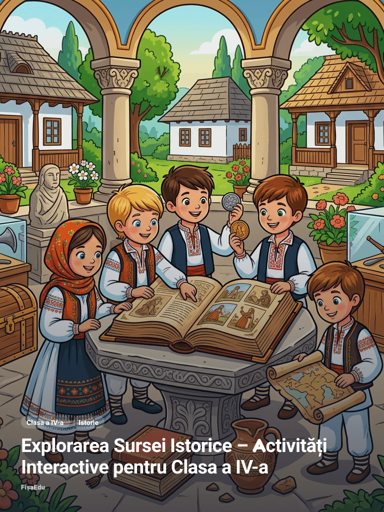 Explorarea Sursei Istorice – Activități Interactive pentru Clasa a IV-a