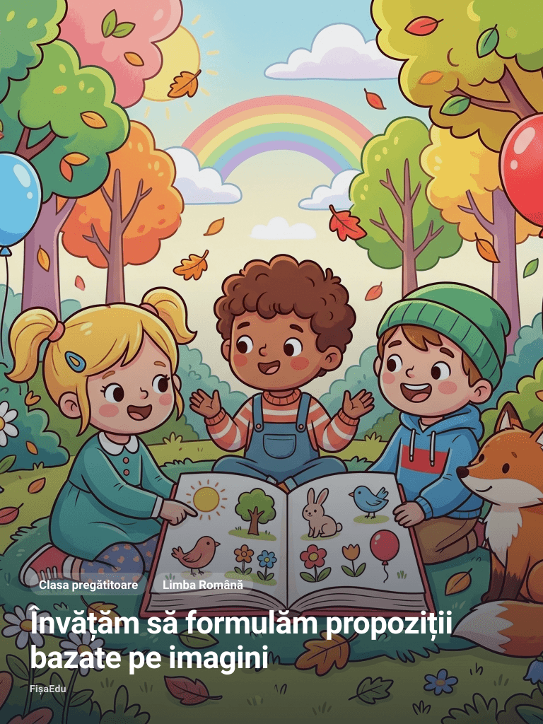 Învățăm să formulăm propoziții bazate pe imagini