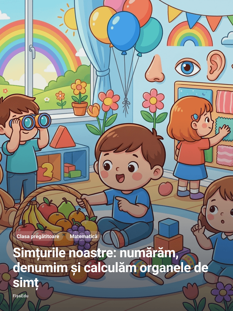 Simțurile noastre: numărăm, denumim și calculăm organele de simț