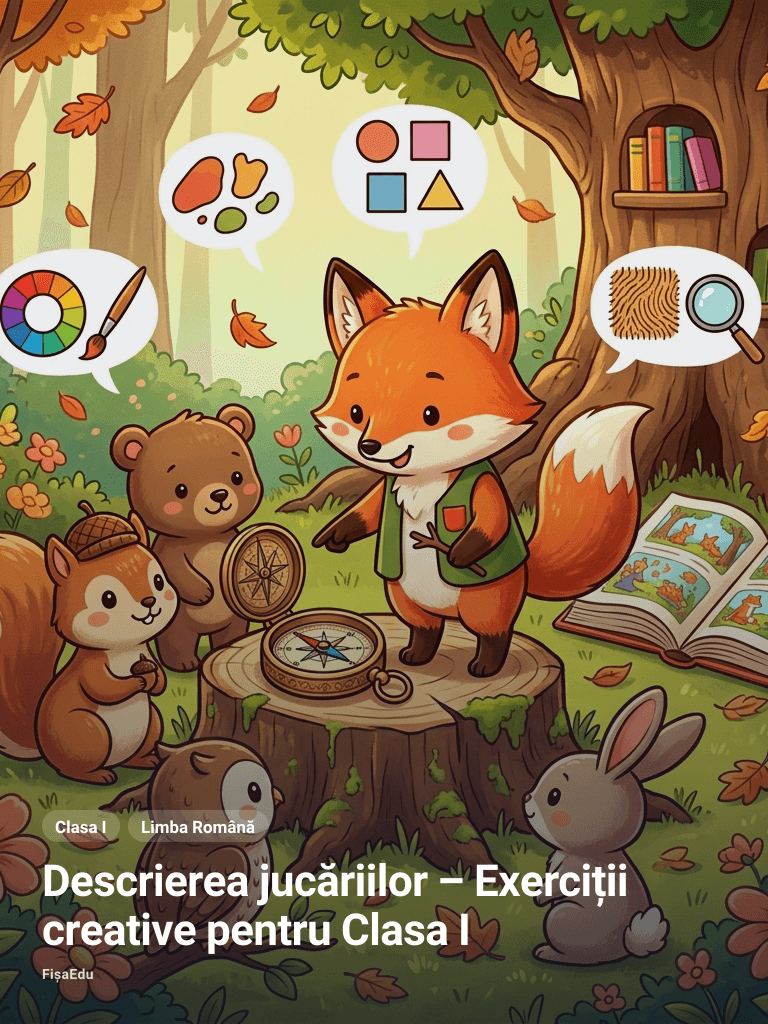 Descrierea jucăriilor – Exerciții creative pentru Clasa I