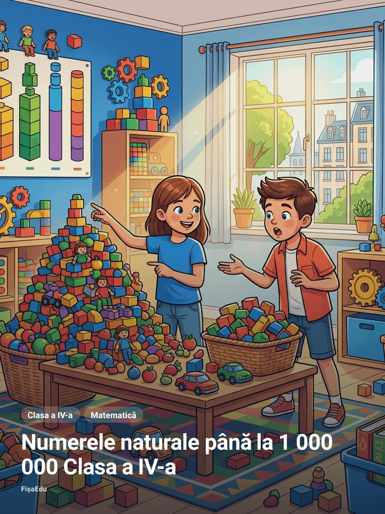Fișă — Numerele naturale până la 1 000 000 Clasa a IV-a