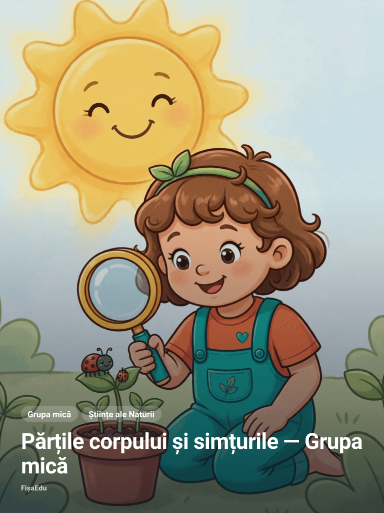 Părțile corpului și simțurile — Grupa mică