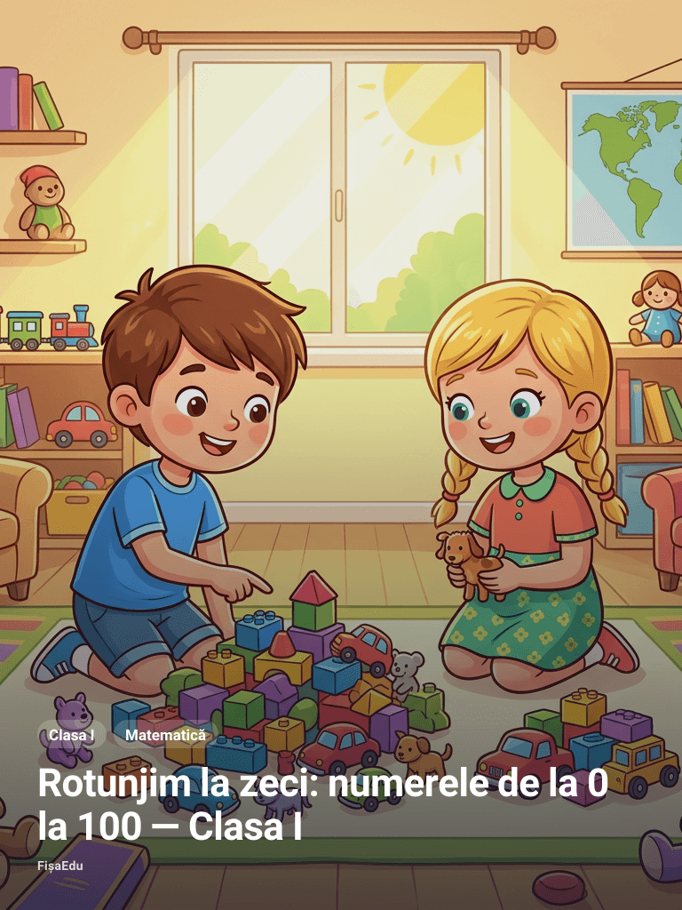 Rotunjim la zeci: numerele de la 0 la 100 — Clasa I