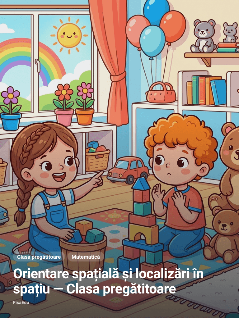 Orientare spațială și localizări în spațiu — Clasa pregătitoare