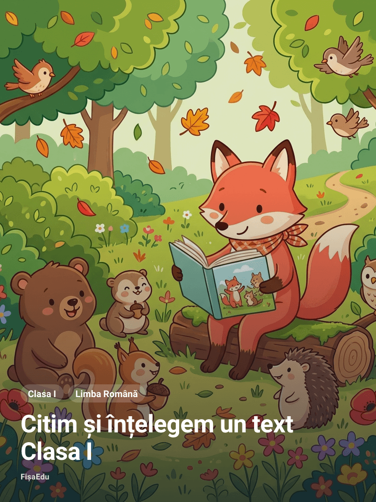 Fișă — Citim și înțelegem un text Clasa I