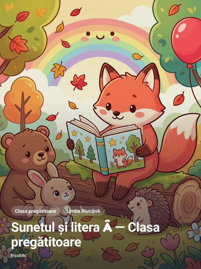 Sunetul și litera  — Clasa pregătitoare