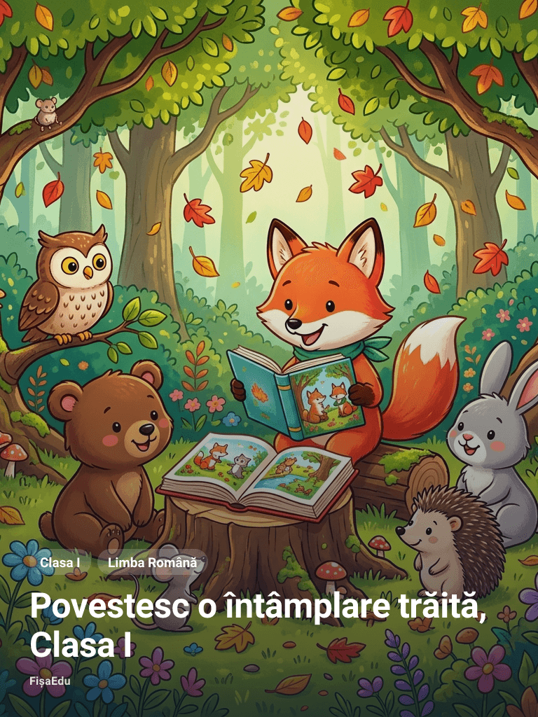 Fișă — Povestesc o întâmplare trăită, Clasa I
