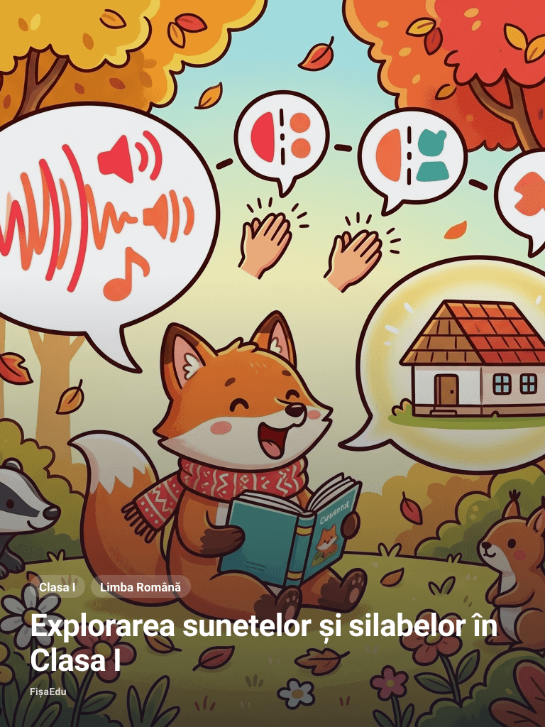 Explorarea sunetelor și silabelor în Clasa I