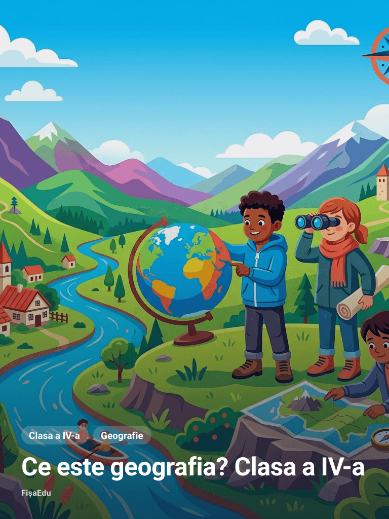 Fișă — Ce este geografia? Clasa a IV-a