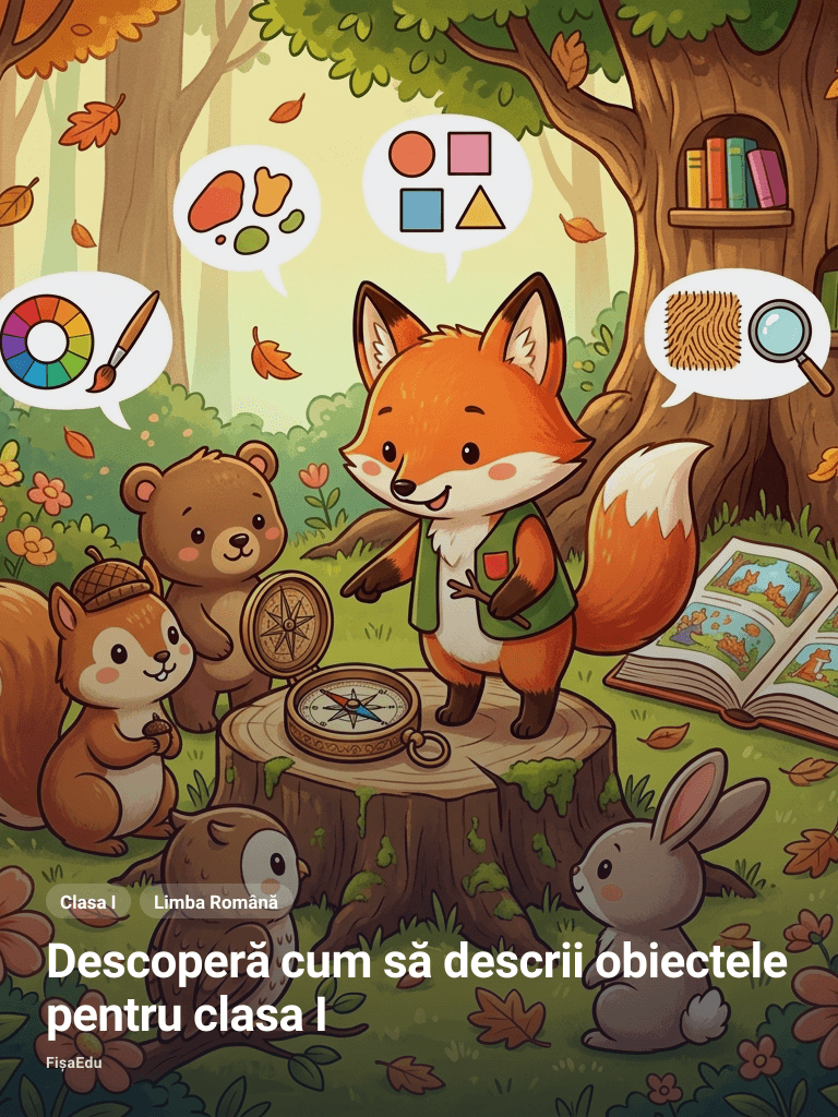 Descoperă cum să descrii obiectele pentru clasa I