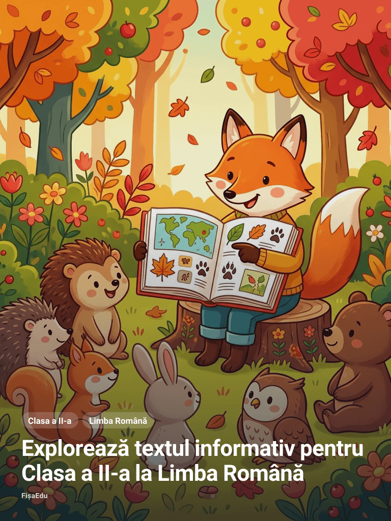 Explorează textul informativ pentru Clasa a II-a la Limba Română