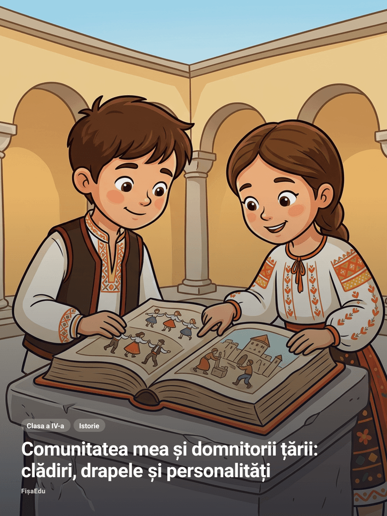 Comunitatea mea și domnitorii țării: clădiri, drapele și personalități