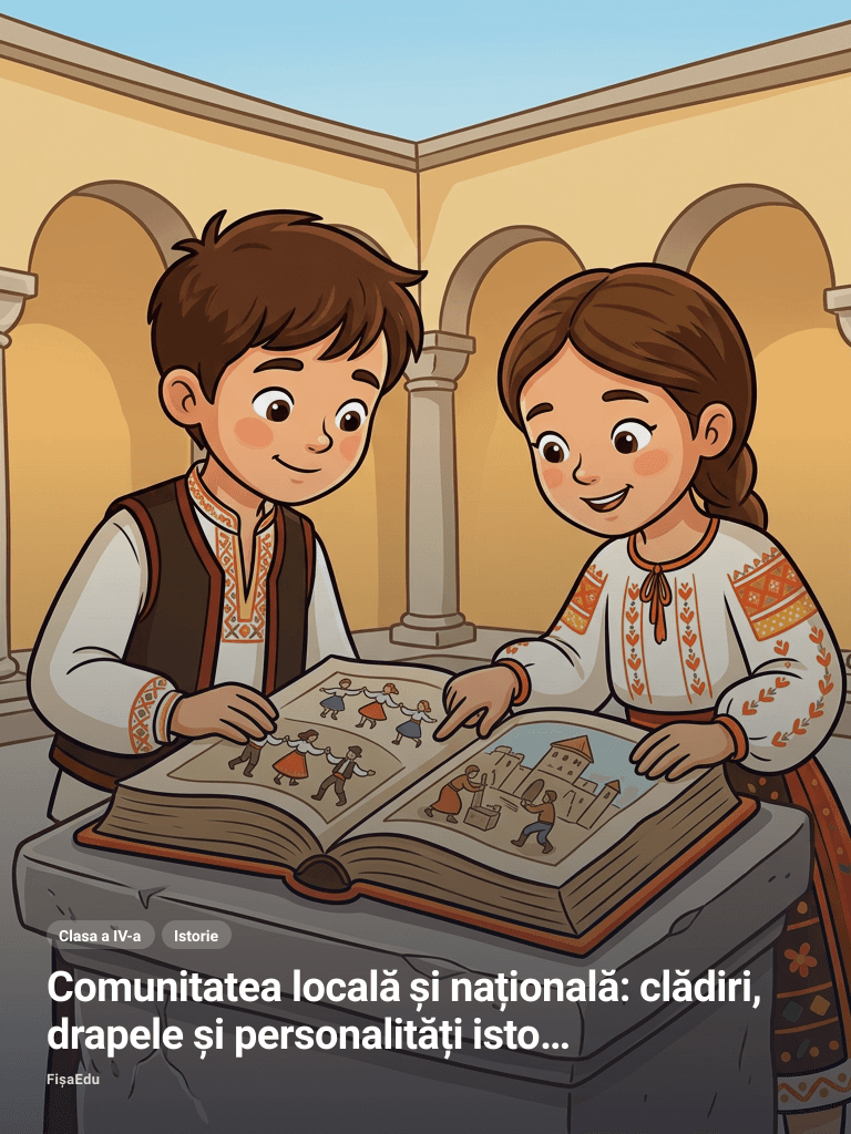 Comunitatea locală și națională: clădiri, drapele și personalități istorice