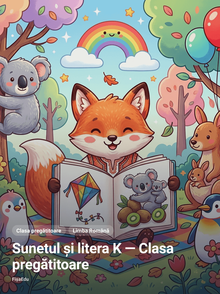 Sunetul și litera K — Clasa pregătitoare