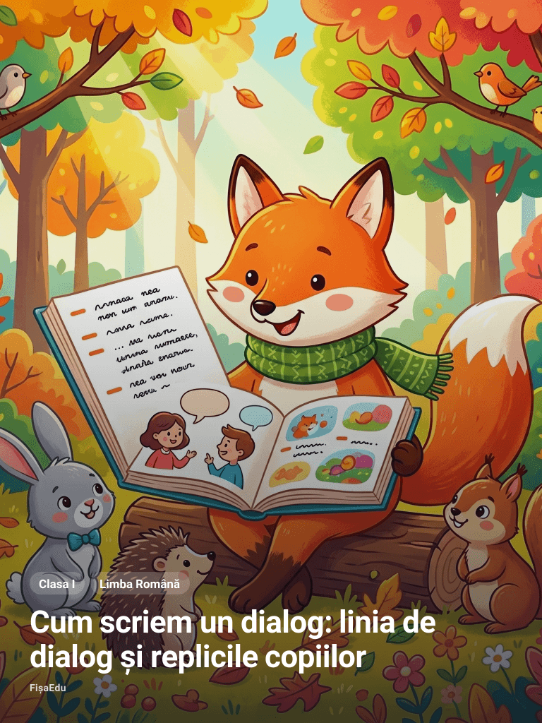 Cum scriem un dialog: linia de dialog și replicile copiilor