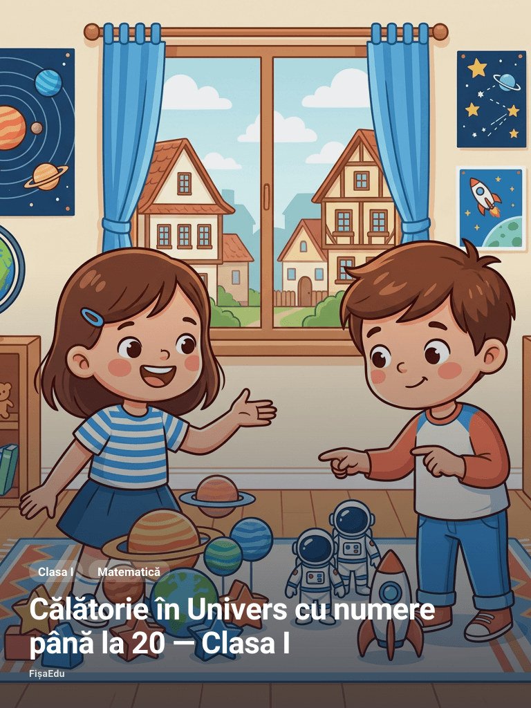 Călătorie în Univers cu numere până la 20 — Clasa I
