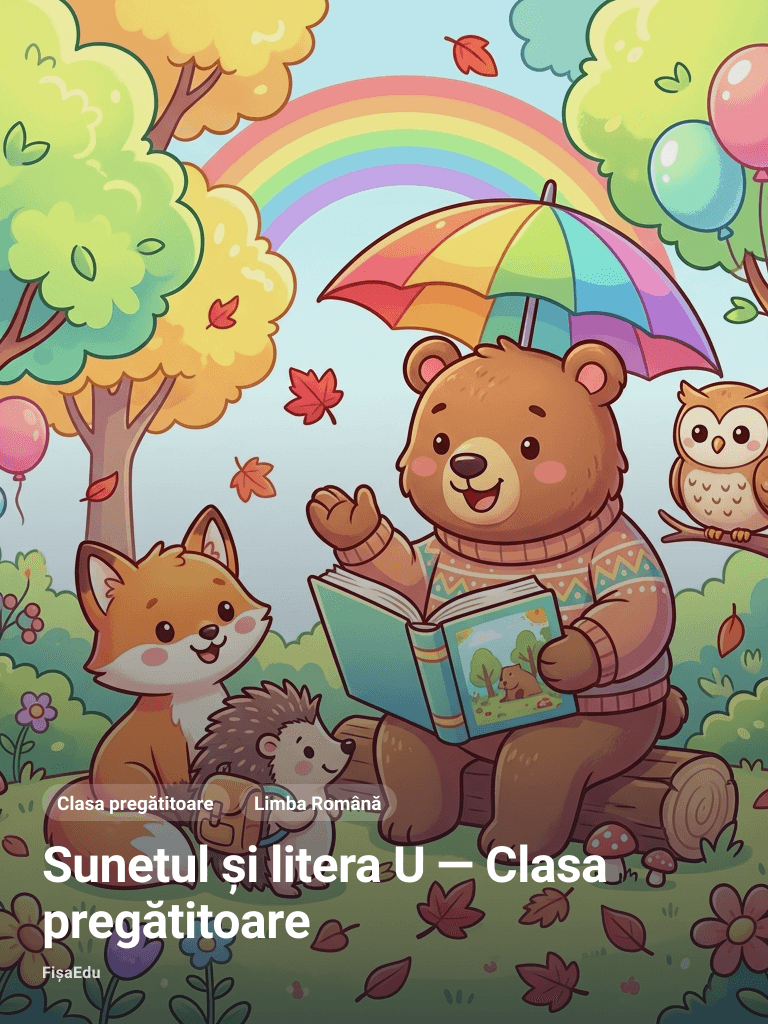 Sunetul și litera U — Clasa pregătitoare
