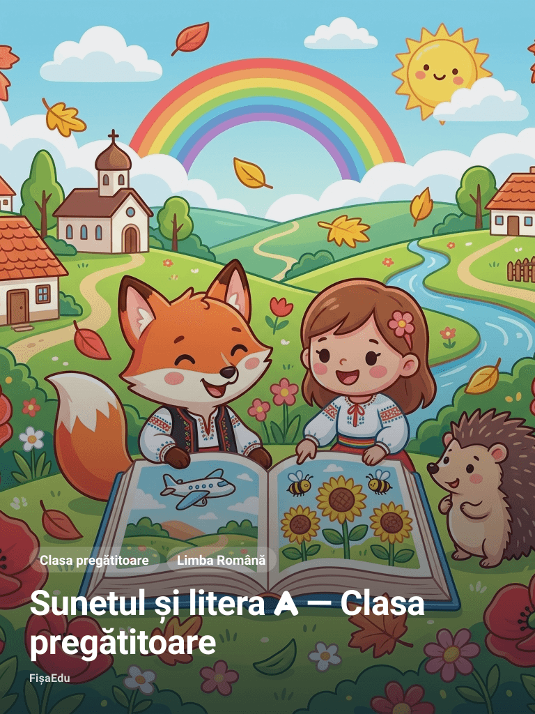 Sunetul și litera A — Clasa pregătitoare