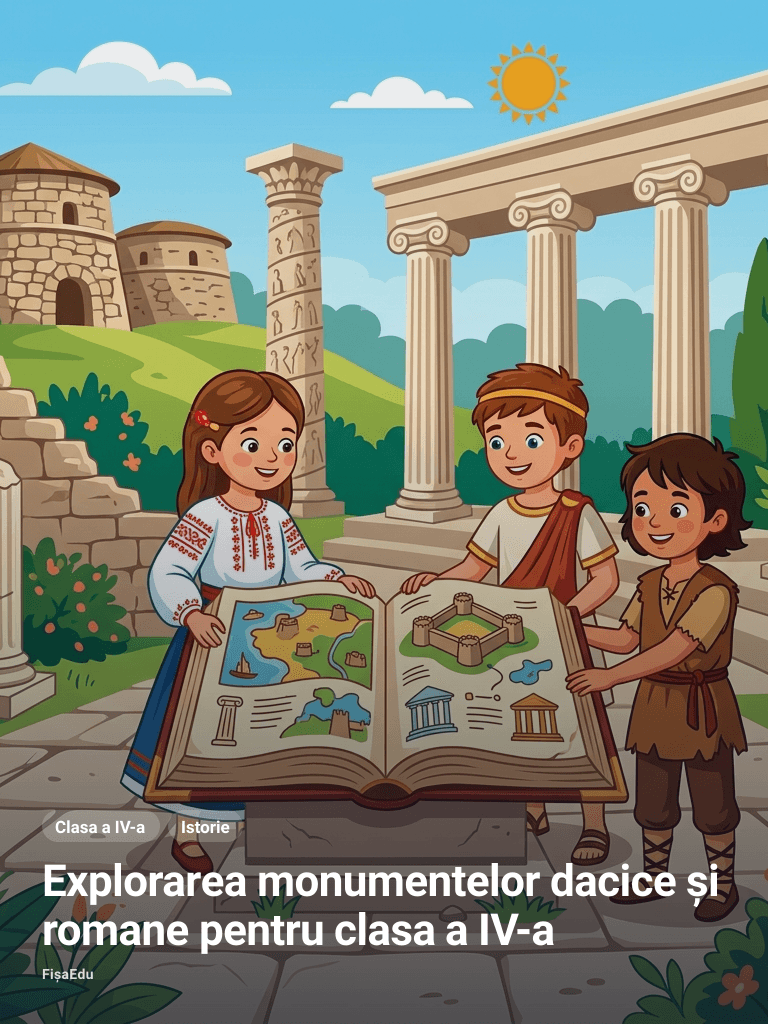 Explorarea monumentelor dacice și romane pentru clasa a IV-a