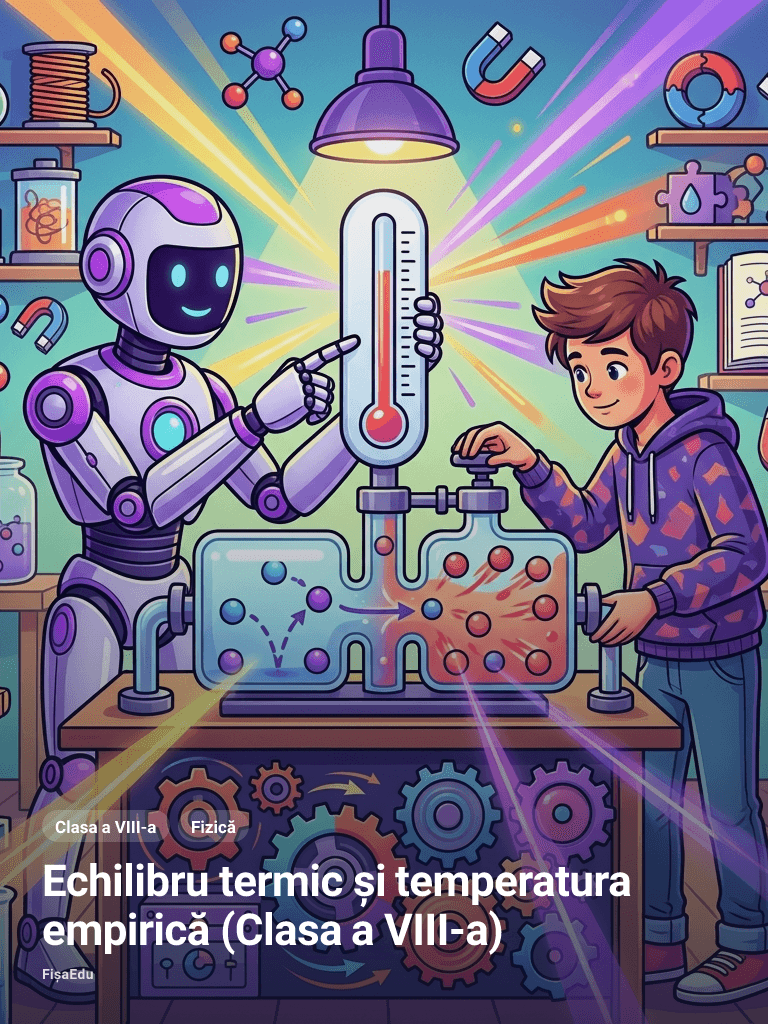 Fișă — Echilibru termic și temperatura empirică (Clasa a VIII-a)