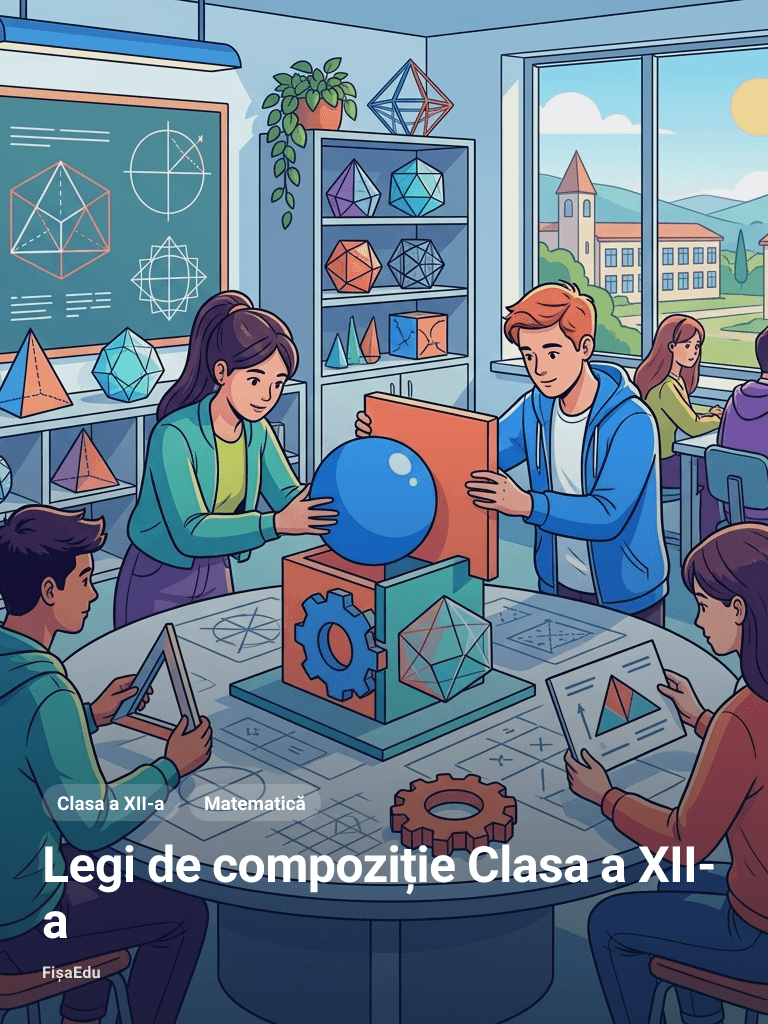 Fișă — Legi de compoziție Clasa a XII-a