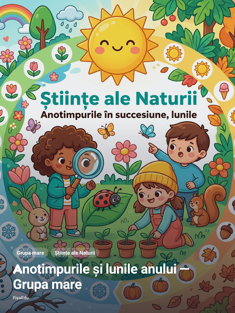 Anotimpurile și lunile anului — Grupa mare