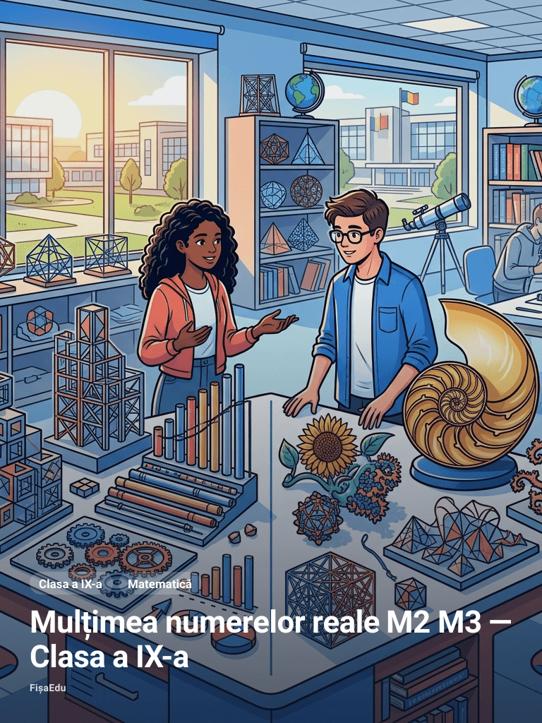 Mulțimea numerelor reale M2 M3 — Clasa a IX-a