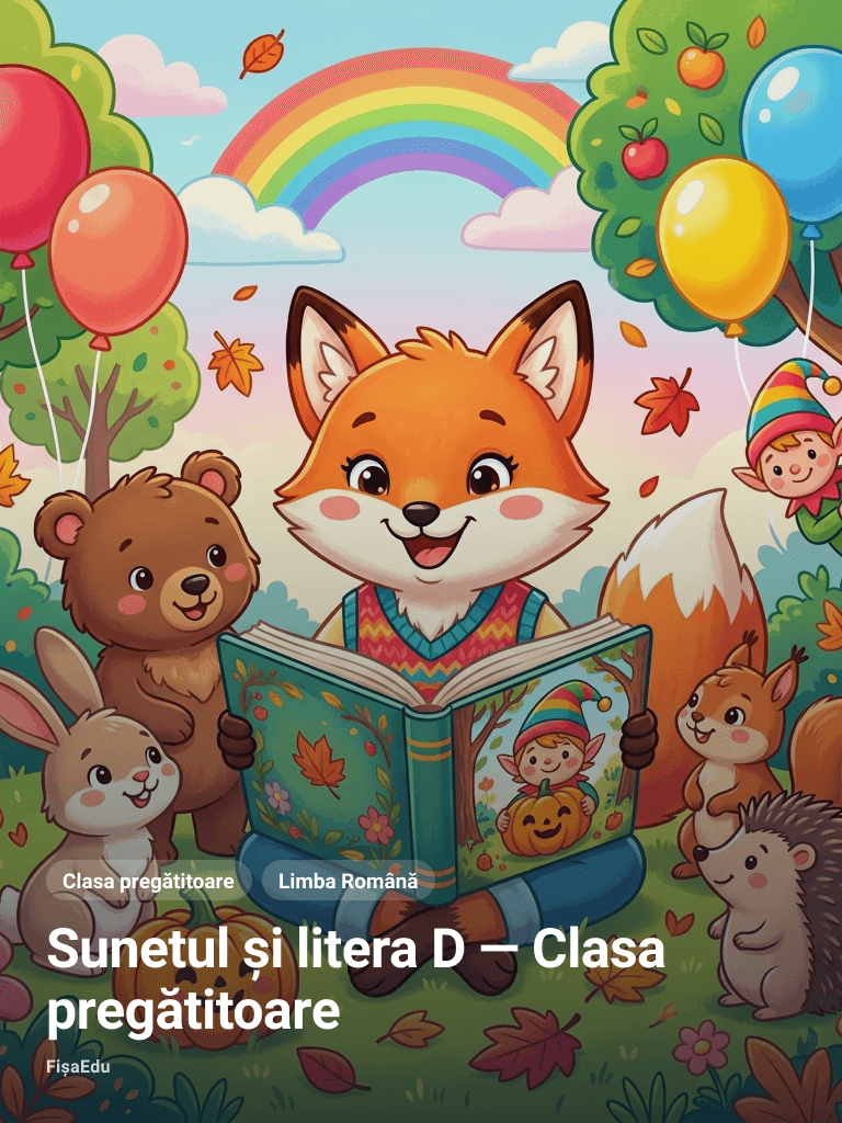 Sunetul și litera D — Clasa pregătitoare