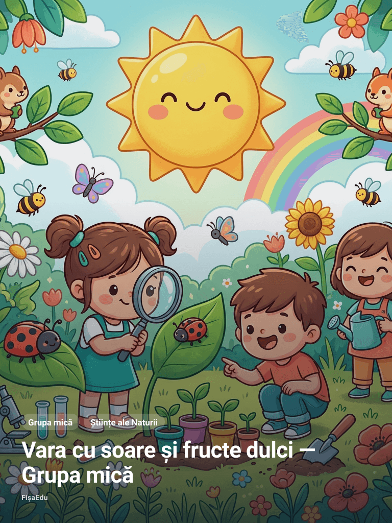 Vara cu soare și fructe dulci — Grupa mică