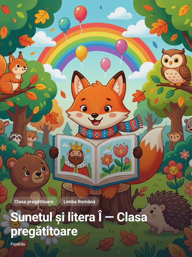 Sunetul și litera Î — Clasa pregătitoare